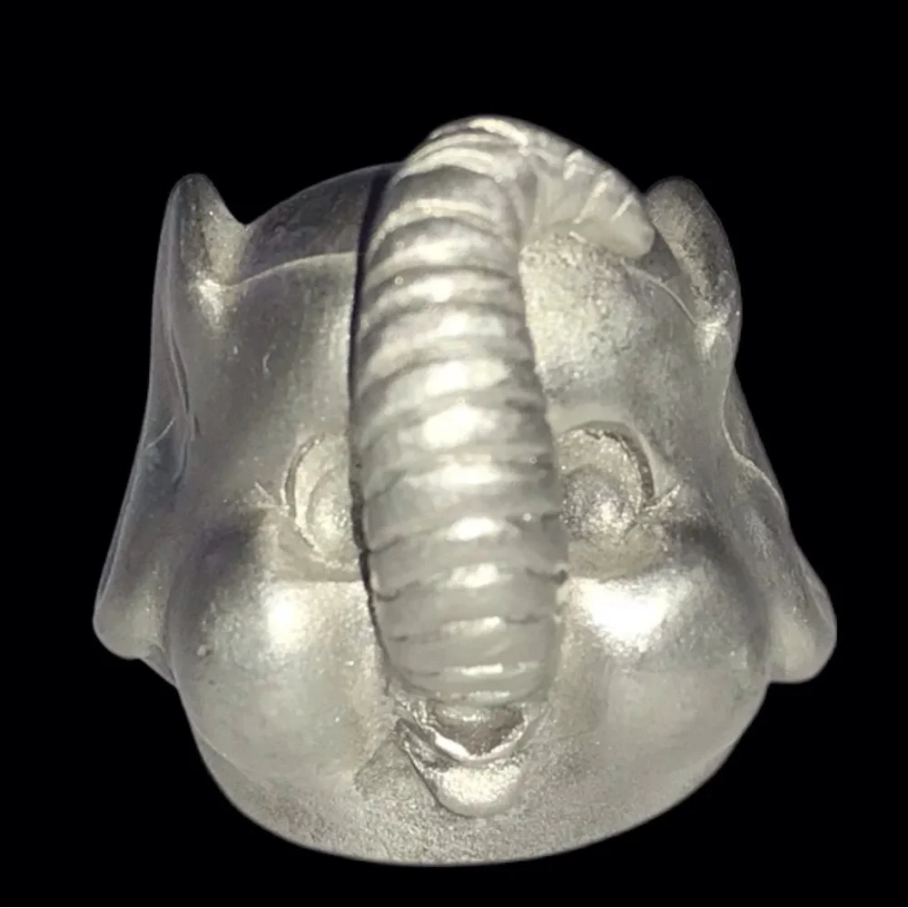 Vintage Decorative Pewter Elephant Head Thimbles